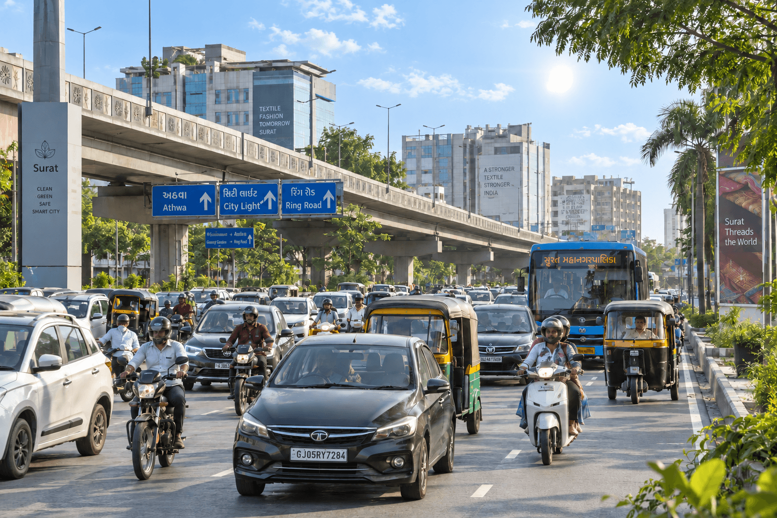 Traffic in Surat