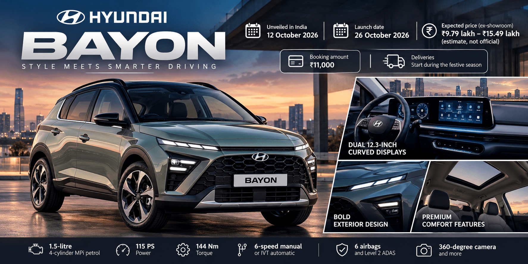 Hyundai Bayon: Price, Launch Date, Specs & Features